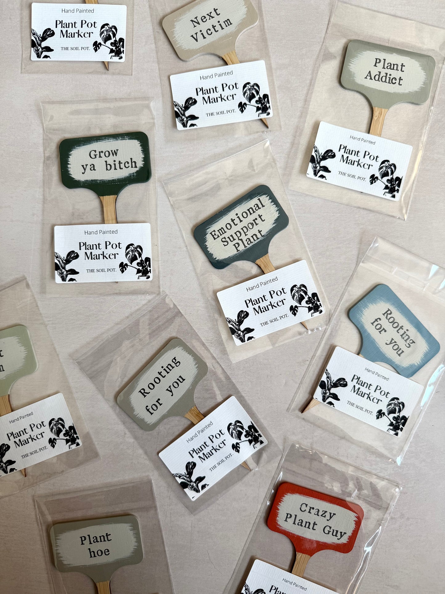 Hand Painted Plant Markers