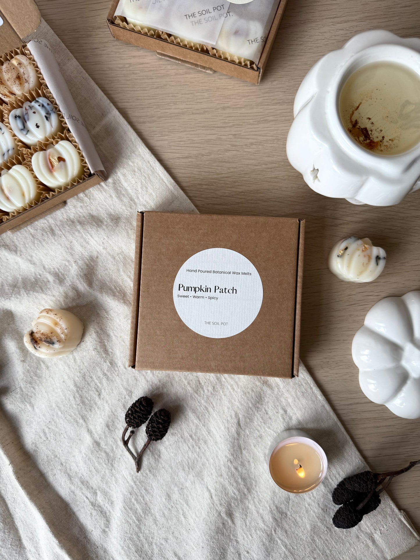 Pumpkin Wax Melts, Autumn Wax Melt Gift Box