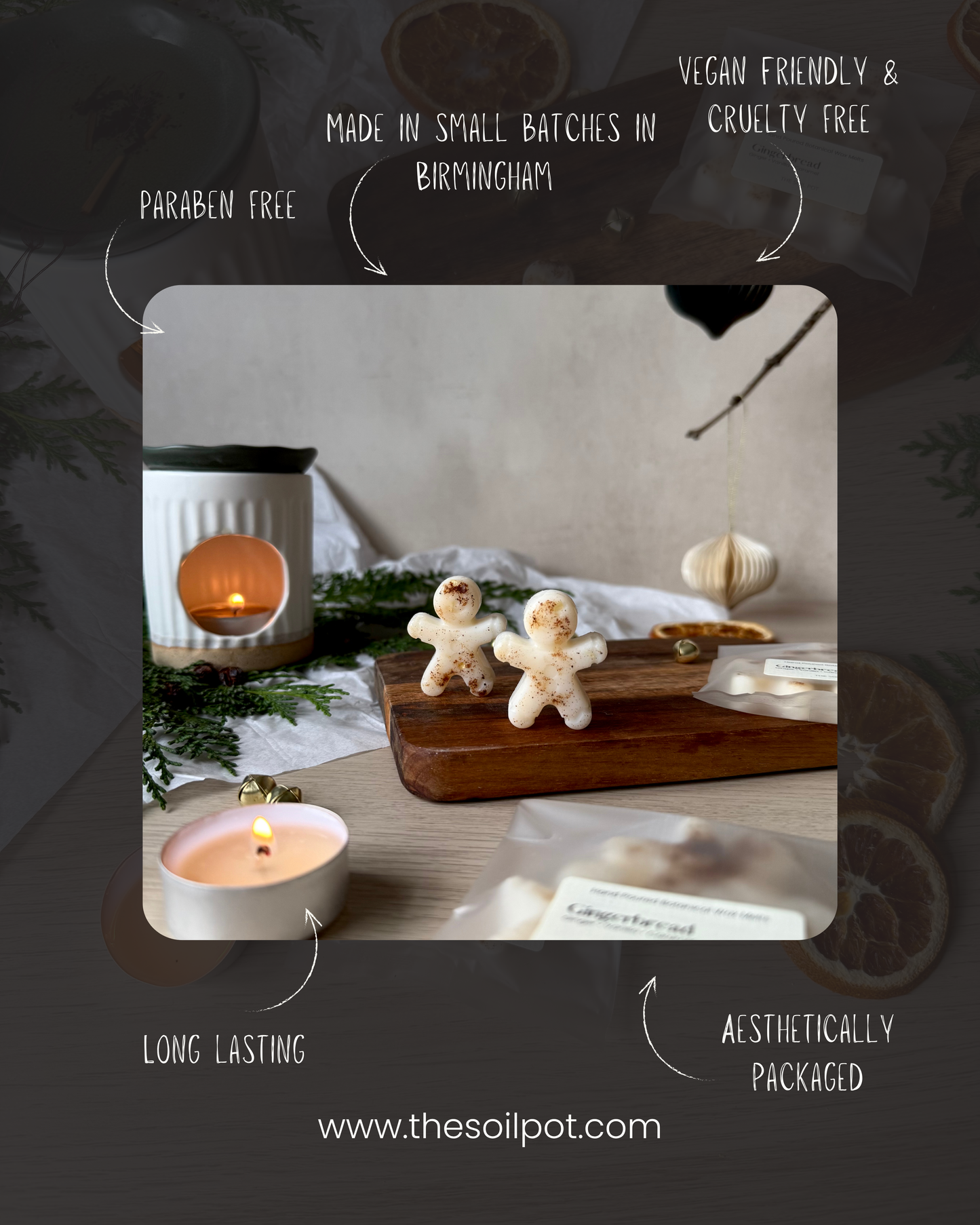 Gingerbread Men Wax Melts