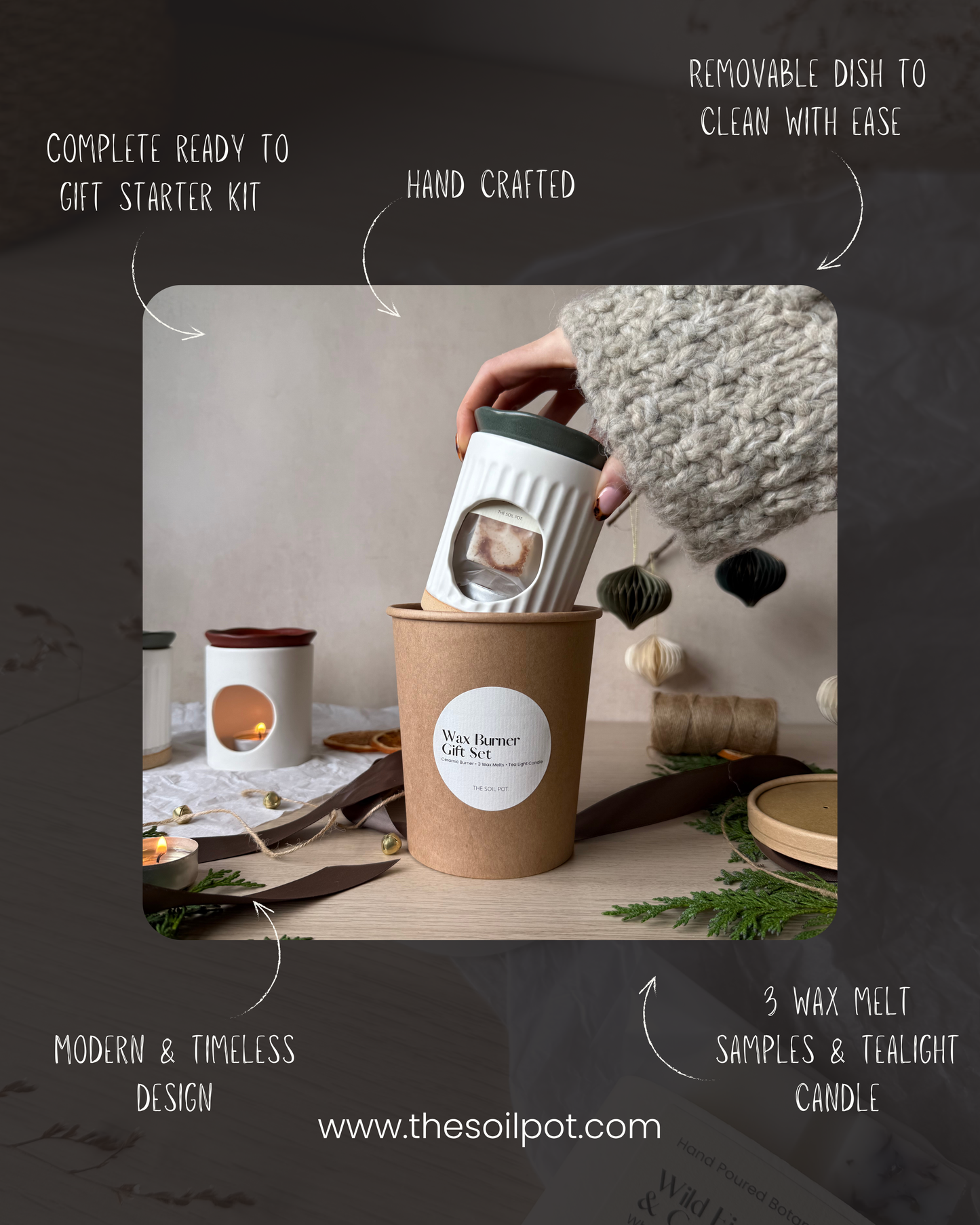 Christmas Wax Burner Gift Set