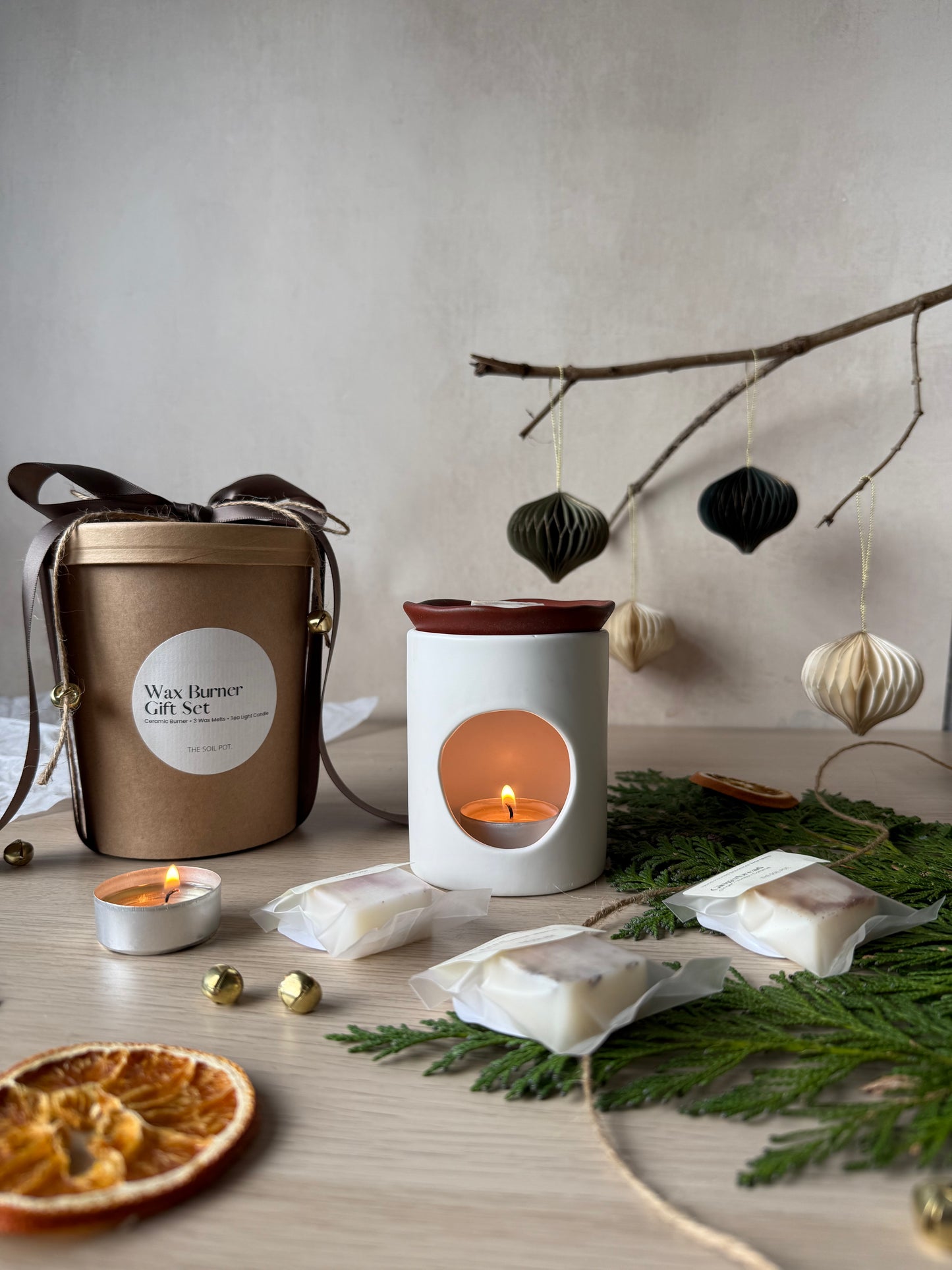 Christmas Wax Burner Gift Set