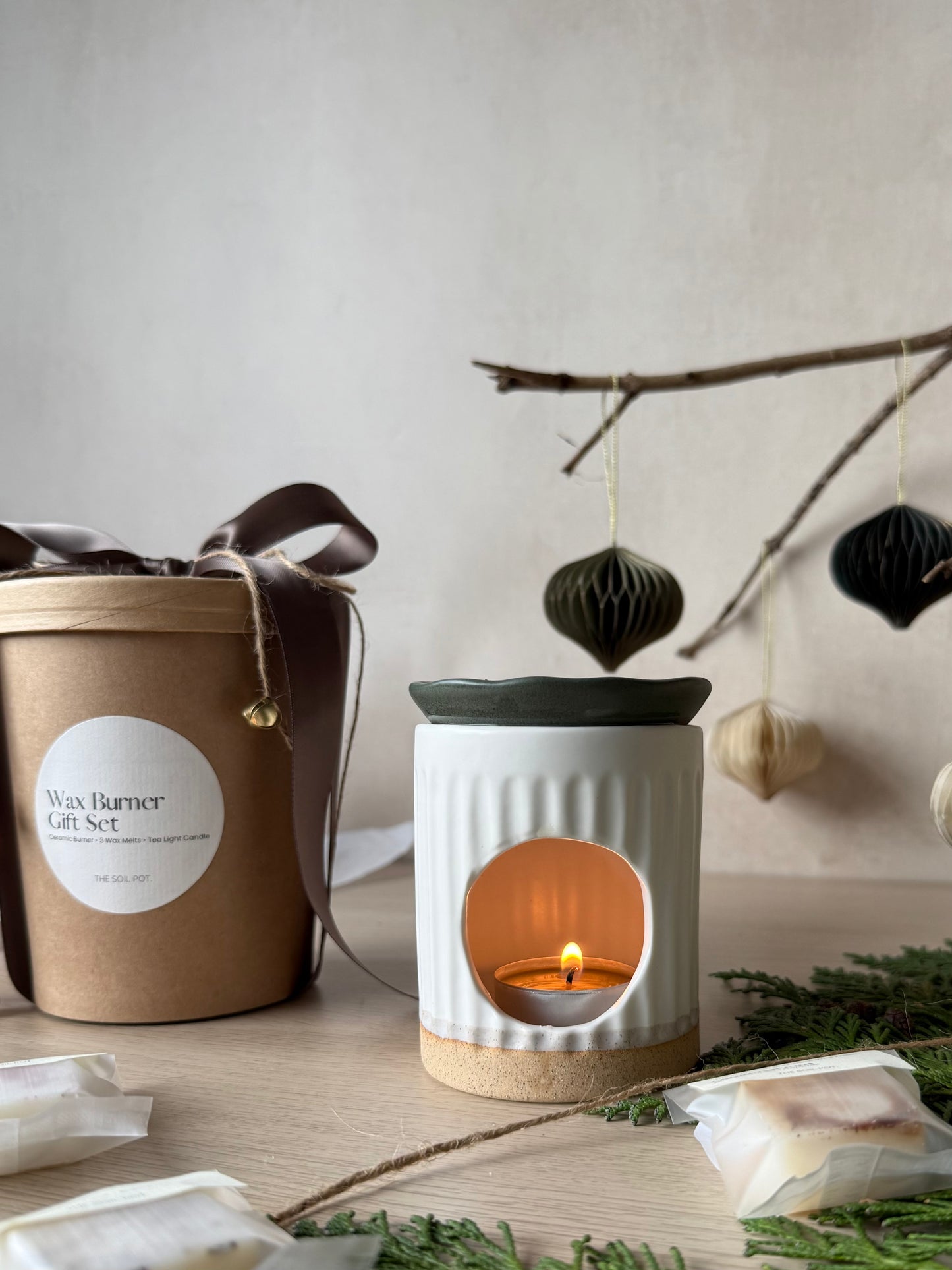 Christmas Wax Burner Gift Set