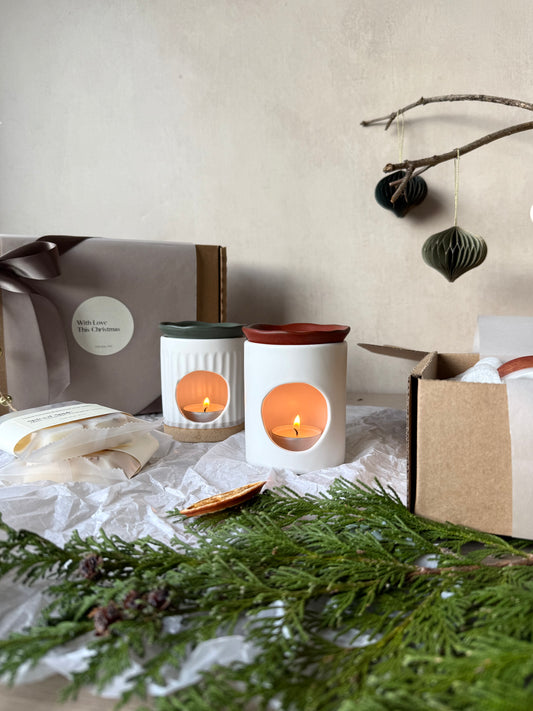 Christmas Wax Burner Gift Set with Snapbars